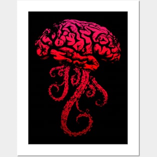 Horror Brain - Red Posters and Art